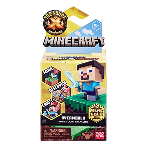  Treasure X Minecraft. Mine, Discover & Craft with 10 Levels of  Adventure & 12 Mine & Craft Characters to Collect. Will You find The Real  Gold Dipped Treasure? : Toys & Games