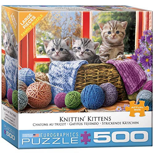 EuroGraphics Knittin' Kittens Puzzle - 500-Pieces