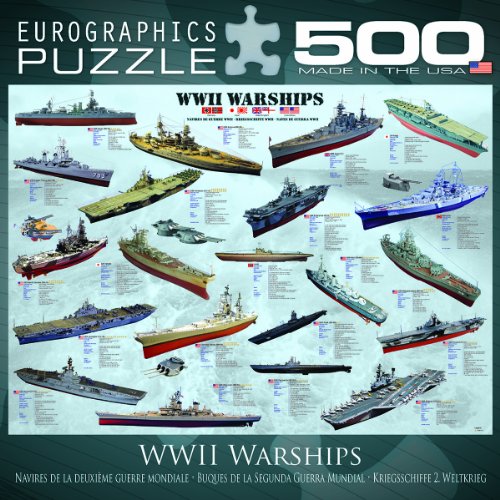EuroGraphics World War II Warships Puzzle, 500 Pieces