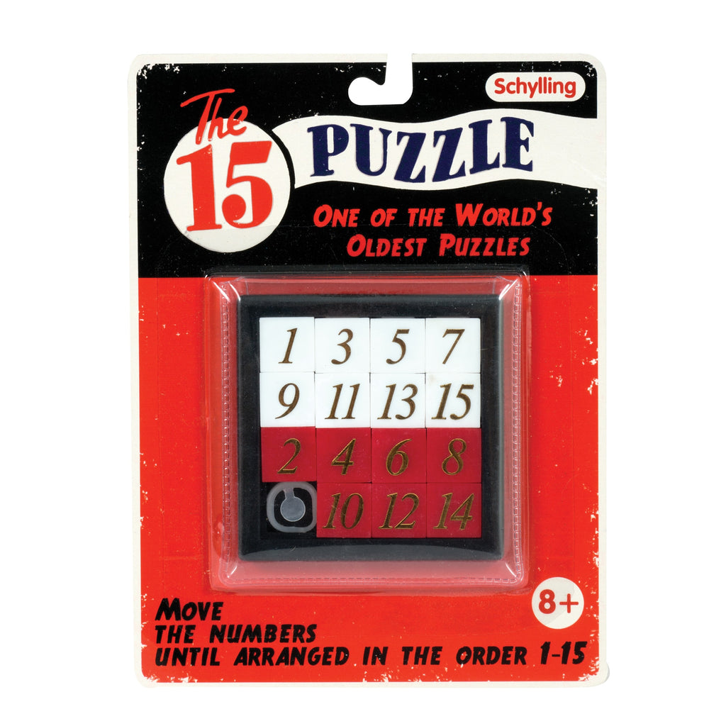 Schylling The 15 Puzzle (Number Slide Brain Teaser)